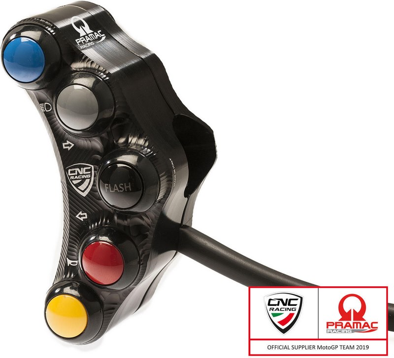 CNC Racing / シーエヌシーレーシング ハンドルバー 左側スイッチ PRAMAC RACING LIM. ED - Street ストリート | SWD08BPR