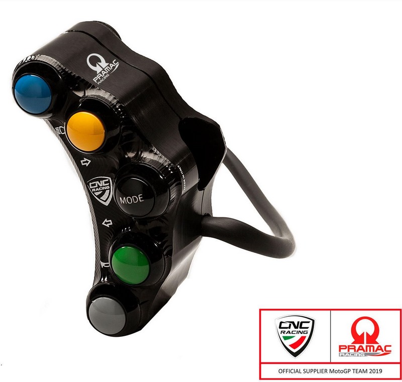CNC Racing / シーエヌシーレーシング Left ハンドルバー switch - Street use - Pramac Racing リミテッドエディション ブラック | SWD13BPR｜ワンダーテック
