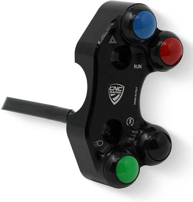 CNC Racing / シーエヌシーレーシング 右側 ハンドルバー switch Ducati - OEM and RCS Brembo brake マスターシリンダーinder ブラック | SWD19B｜ワンダーテック