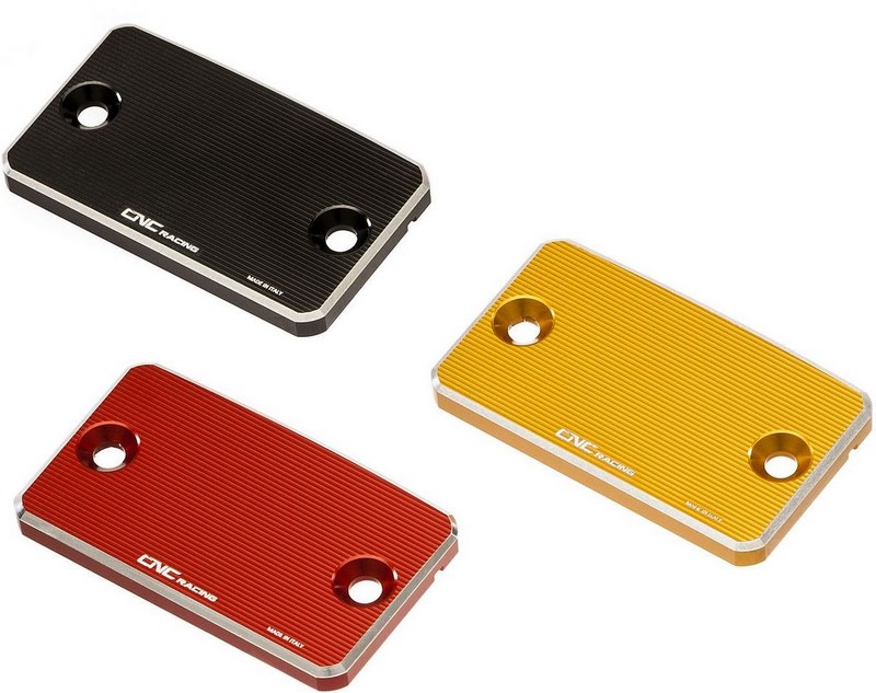 CNC Racing / シーエヌシーレーシング フルードリザーバーキャップ ブレーキ/クラッチ - バイカラー レッド/シルバー | TF602R｜ワンダーテック