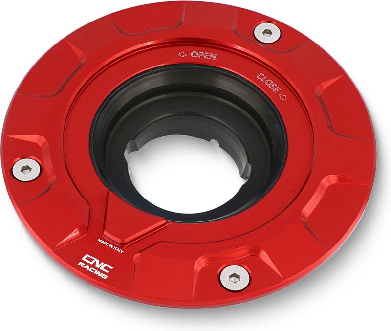 CNC Racing / シーエヌシーレーシング フューエルタンクキャップ - フランジギア レッド | TSB11R