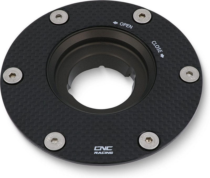 CNC Racing / シーエヌシーレーシング フューエルタンクキャップ - フランジカーボンファイバー マットカーボン | TSB22Y