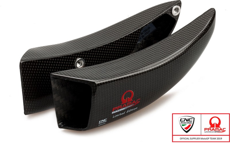 CNC Racing / シーエヌシーレーシング GP DUCTS - フロントブレーキ クーリングシステム Pramac Racing Lim. Ed. Glossy カーボン | ZA701KPR