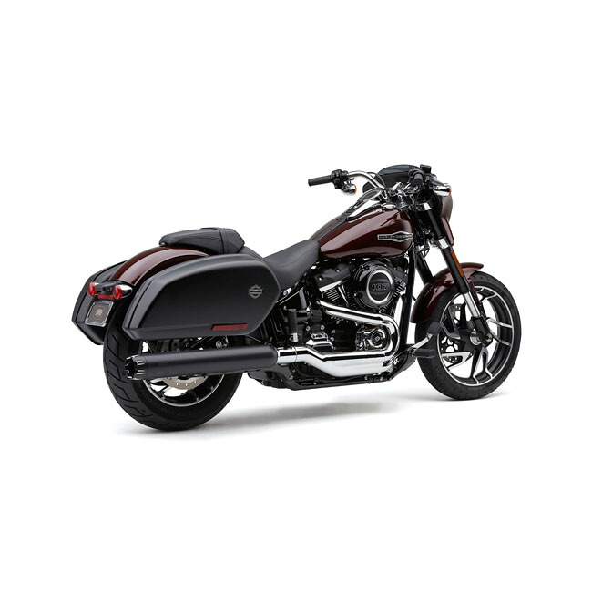 COBRA- Dual Cut 4" slip-on muffler. Black | 569233｜ワンダーテック