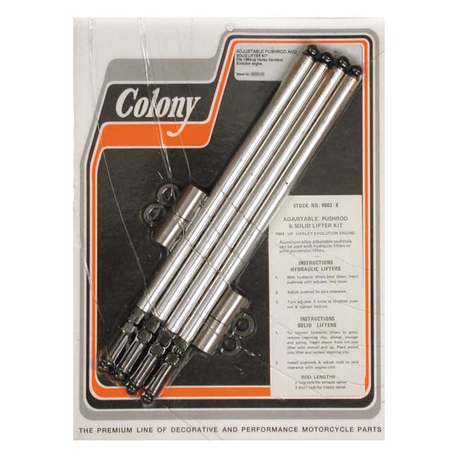 COLONY- aluminum adj. pushrod solid conversion kit. Evo B.T. | 989350|ワンダーテック