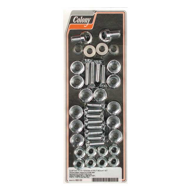 COLONY- fender strut mount kit. Chrome | 989889