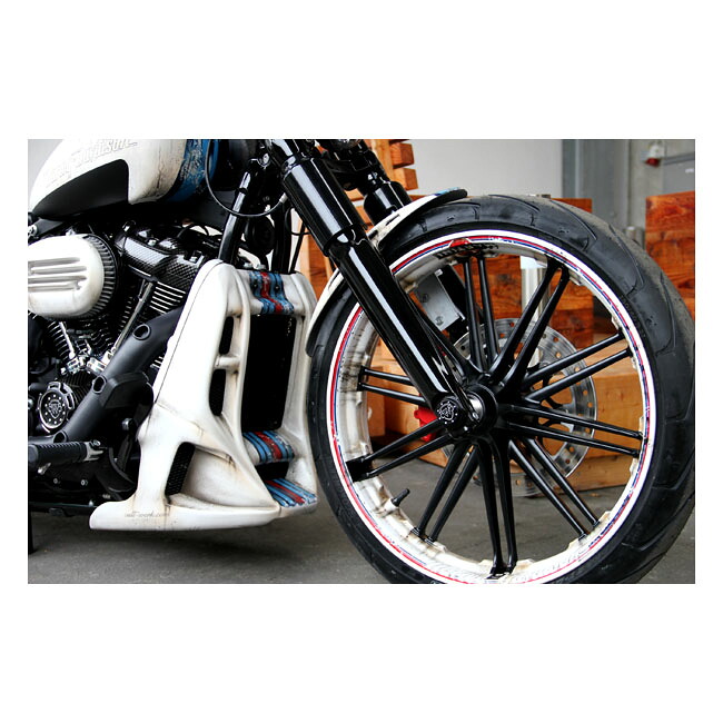 CULT-WERK- radiator cover 'Racing'. Matte black | 563601