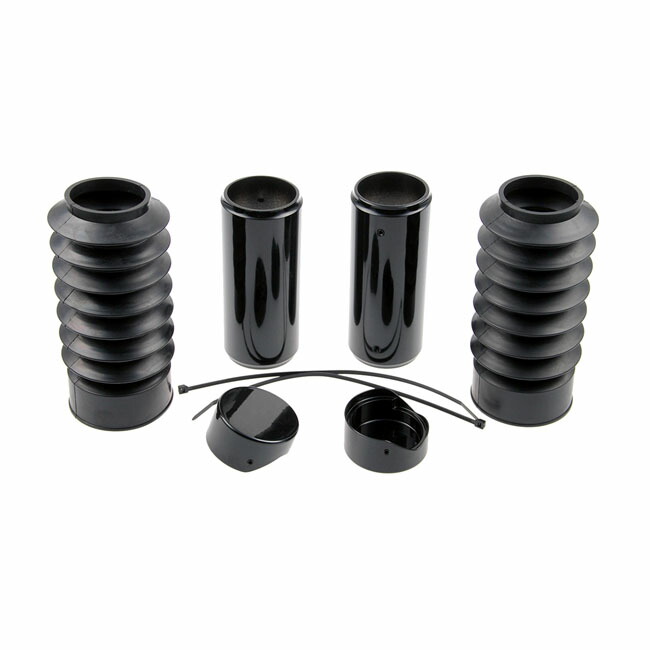CULT-WERK- 6-piece fork tube cover kit. Gloss black | 575554