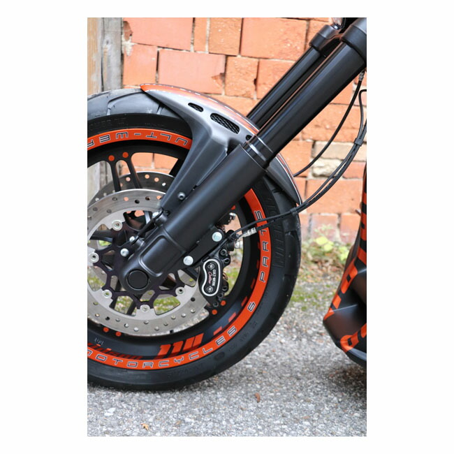 CULT-WERK- front fender 'Custom' V2. Matte black/ Mesh | 575564
