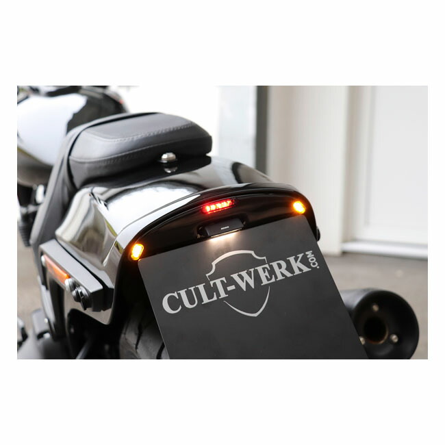 CULT-WERK- license plate bracket. 2-1 taillight/brake light | 586237