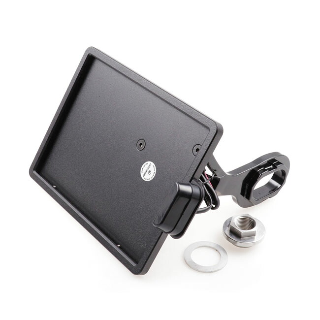 CULT-WERK- side mount license plate bracket. Black. Austria | 965265｜ワンダーテック