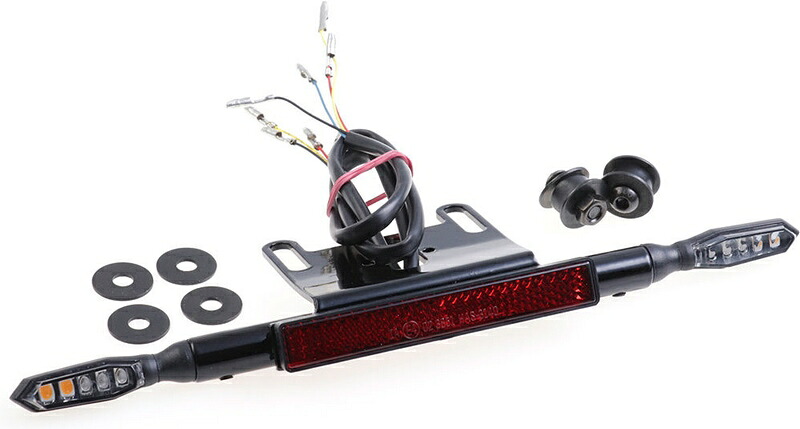 CULT-WERK / カルトワーク Harley スポーツスター S - ナンバープレートホルダーセット LED ライトユニット付 3IN1 (BJ. FROM 2021) | HD-SPS021-FR2
