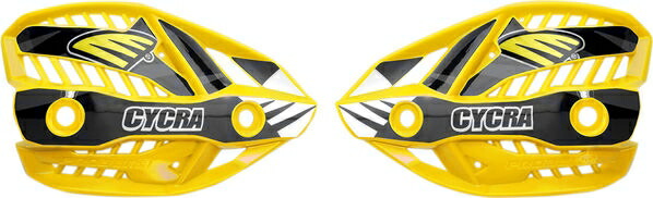 Cycra Vortex Hand Guard/w Universal U-Clamps - Yellow 1CYC-7801-55