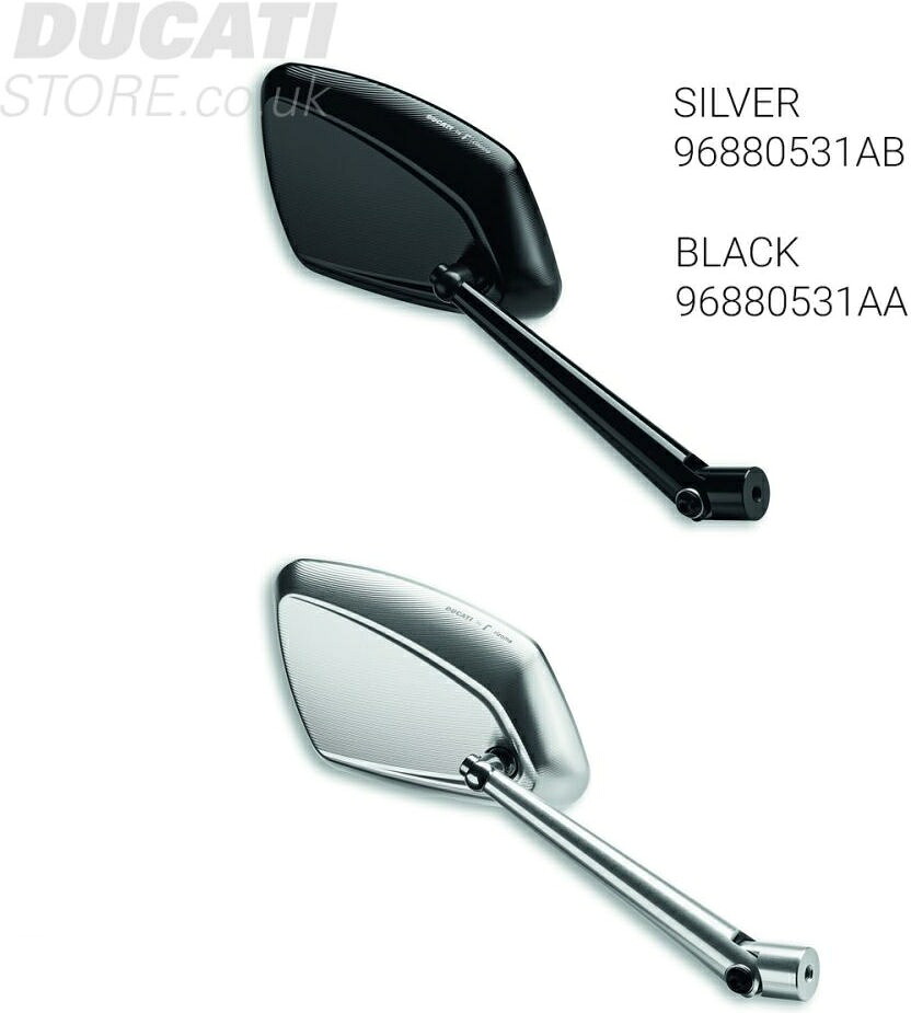 Ducati / ドゥカティ純正商品 Rizoma RH アルミ リアビューミラー シルバ | 96880531AB