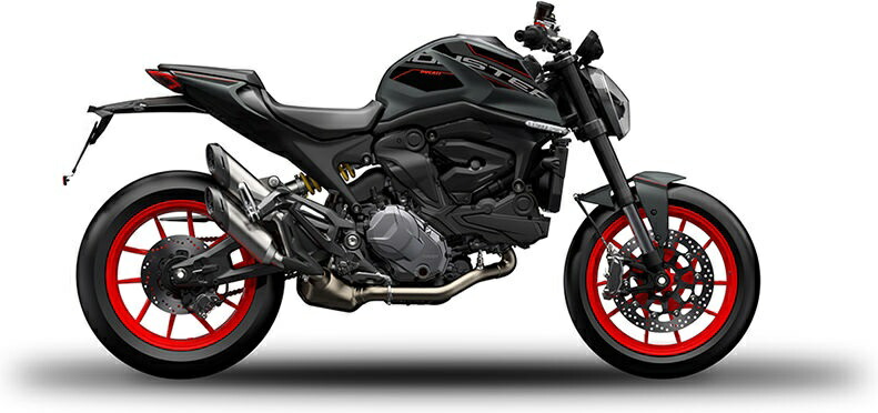Ducati / ドゥカティ純正アクセサリー モンスターロゴ ブラック デカール | 97480281AB