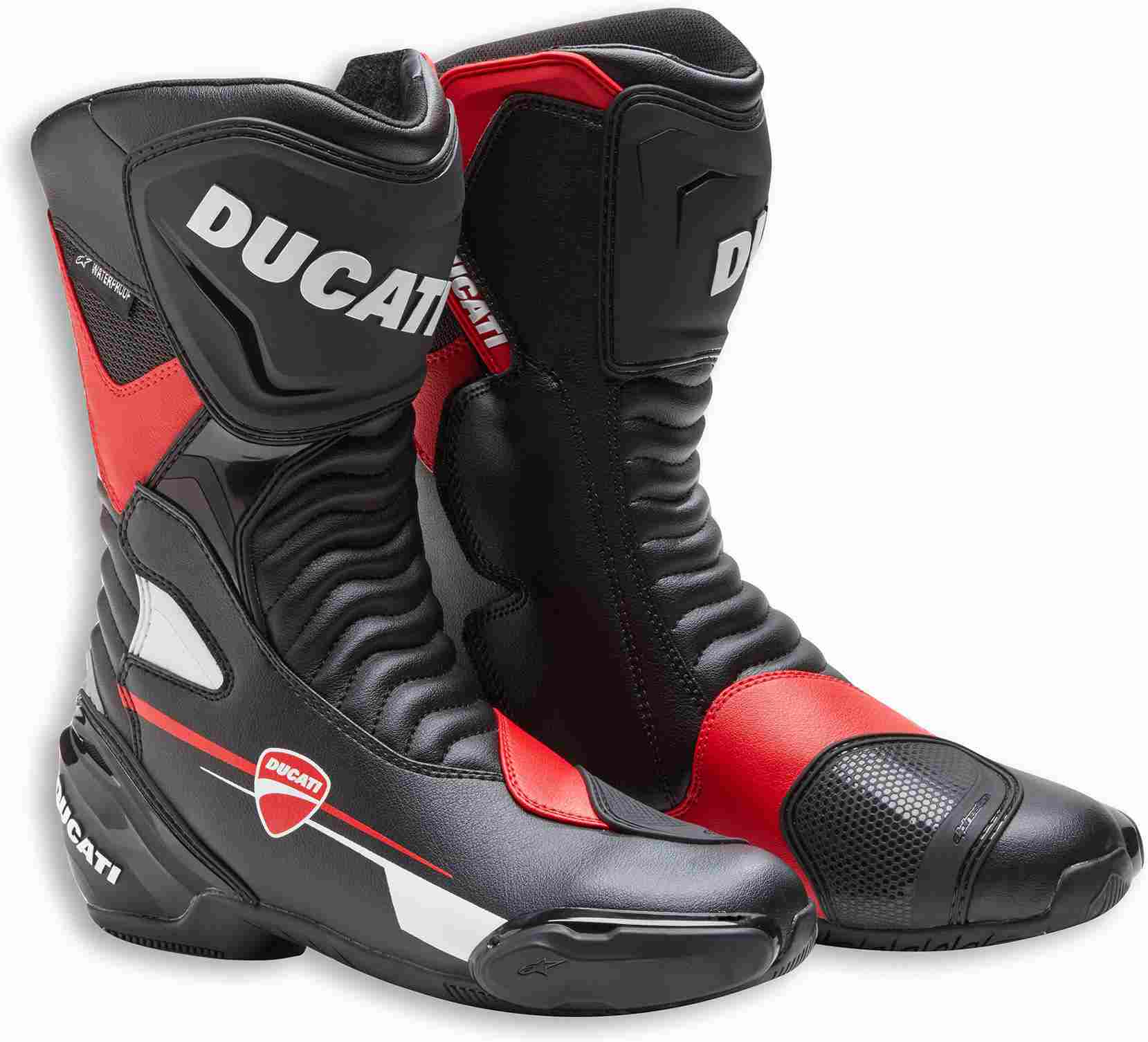 Ducati / ドゥカティ純正商品 Speed Evo C1 WP - Sport-touring ブーツ レッド/ホワイト/ブラック サイズ:45 | 981044445