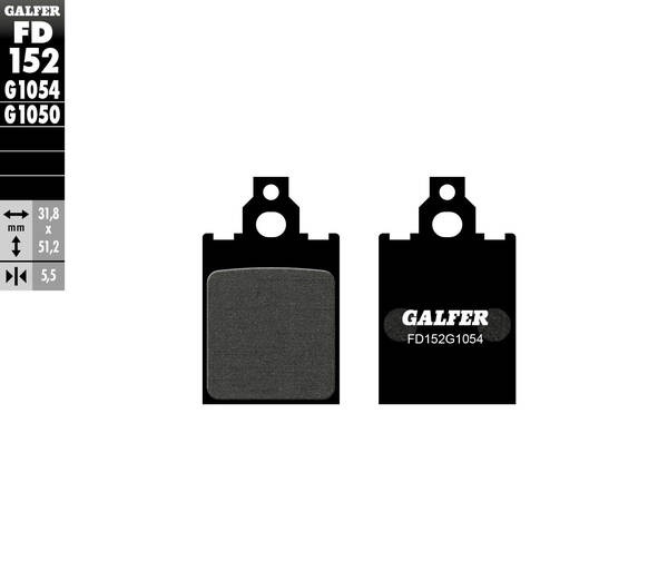 Galfer / ガルファー ブレーキパッド セミメタル | FD152G1054