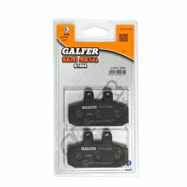Galfer / ガルファー ブレーキパッド セミメタル | FD074G1054