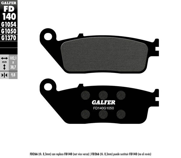 Galfer / ガルファー ブレーキパッド セミメタル スクーター | FD140G1050