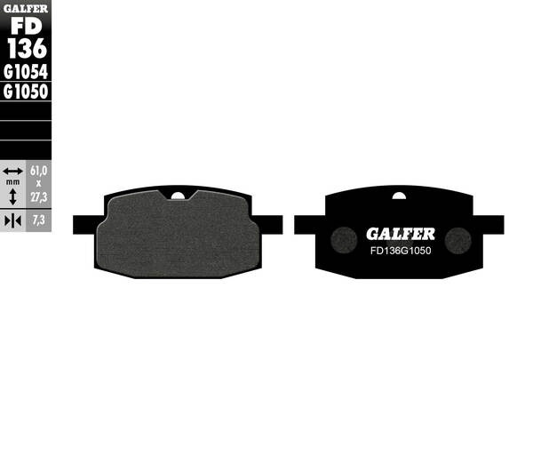 Galfer / ガルファー ブレーキパッド セミメタル スクーター | FD136G1050 8,008円