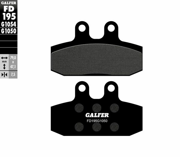Galfer / ガルファー ブレーキパッド セミメタル スクーター | FD195G1050