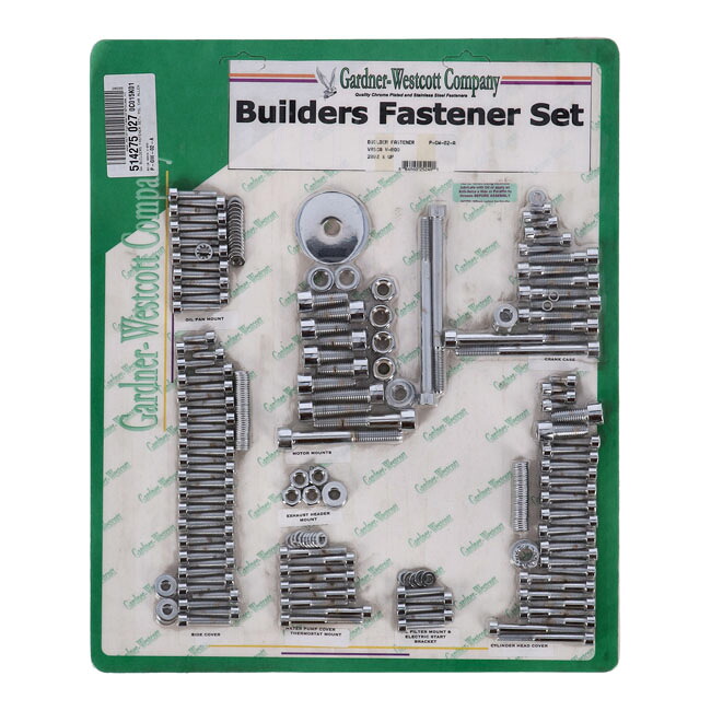 GARDNER-WESTCOTT Builders fastener set- pol chr allen | 514275