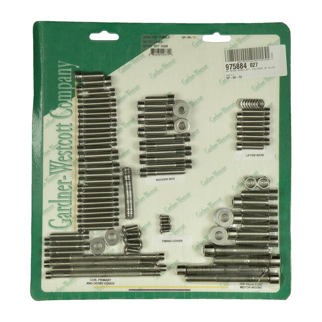 GARDNER-WESTCOTT Motor screw set- polished stainless steel allen | 975884