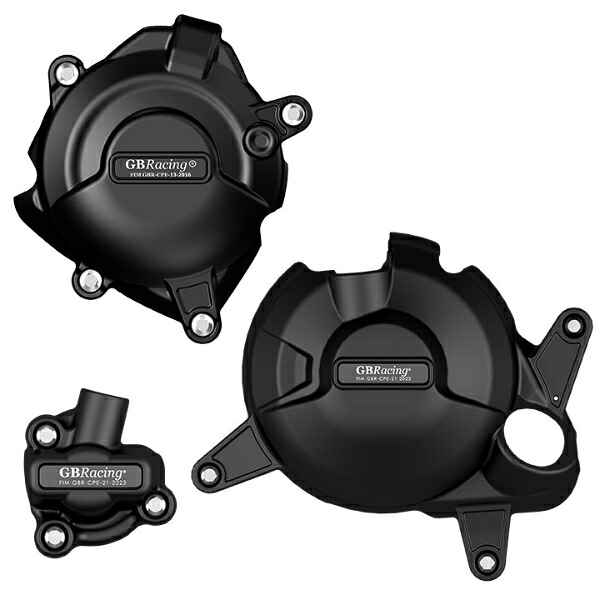GBRacing / ジービーレーシング YZF-R3セカンダリエンジンカバーセット2023 | EC-R3-2023-Set-GBR|ワンダーテック