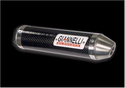 Giannelli / ジェネリ YAMAHA DT 50 R 98/03 / MBK X-LIMIT 50 98 /03 EEC E13 カーボンサイレンサー | 34637HF