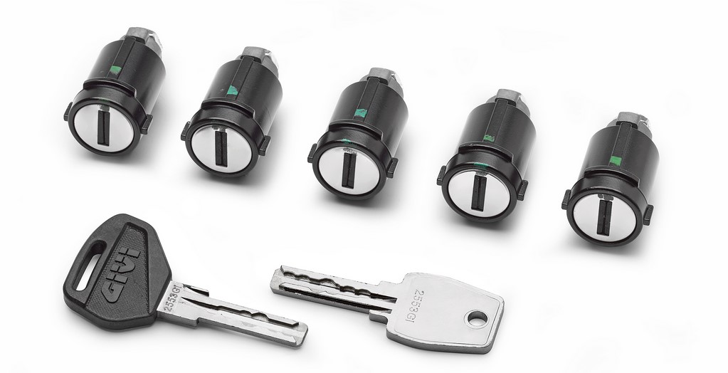 GIVI / ジビ スマートセキュリティロックセット (5 keys) ソケット付属 ※全て同じ鍵番号 | SLR105