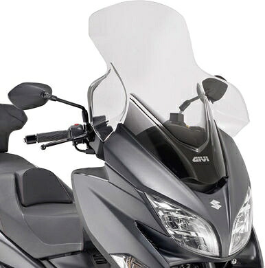 Givi / ジビ ウインドスクリーン Suzuki BURGMAN バーグマン 400 18- クリア dim. HxW 75 x 67 cm | D3115ST｜ワンダーテック