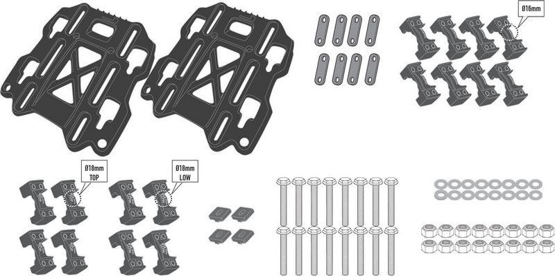 GIVI Fastening system キャリア for GRT709 | ZGRT709FS