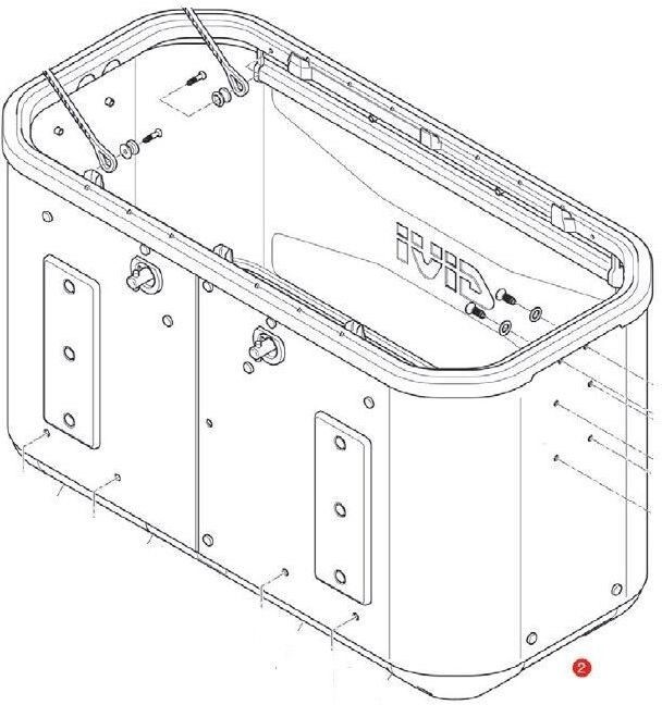 GIVI / ジビ ケース BASE For Dlm36B 左側 | ZDLM36BLFM
