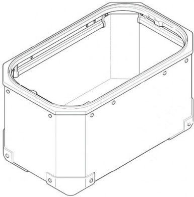 GIVI / ジビ スーツケース ボトム Alu シルバー 右側 For Obkn37Ar | ZOBKN37ARFM