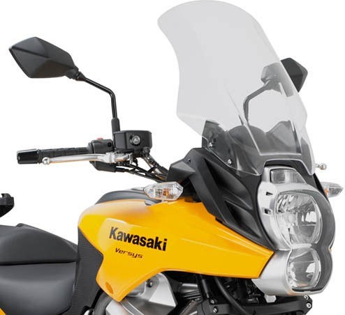 Givi / ジビ ウインドスクリーン Kawasaki Versys 650 10-14 クリア dim. HxW 48x37 cm | D410ST