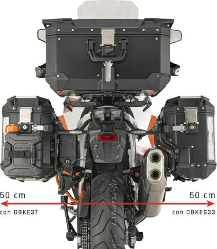 GIVI / ジビ Monokey CAM サイドケース用キャリア 右 - KTM 1290 Super Adventure R (21-)- 1290 Super Adventure S (2