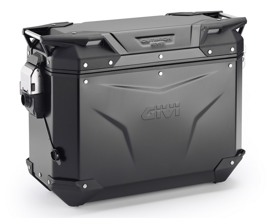 GIVI / ジビ アルミ サイドケース Trekker Outback（トレッカーアウトバック） EVO 37- ブラック 37L. 右側 | OBKEV37BR