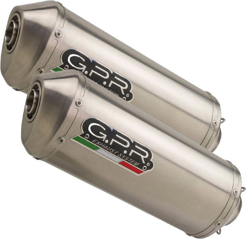 GPR / ジーピーアール オリジナル Cagiva V-Raptor 2000/02 Pair Homologated スリッポンエキゾースト Satinox |｜ワンダーテック