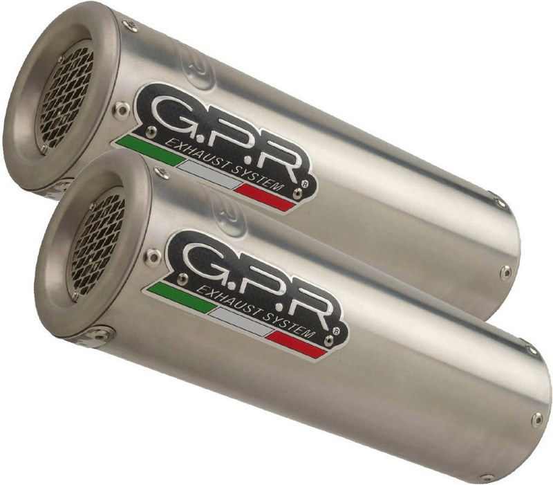 GPR / ジーピーアール オリジナル Aprilia Dorsoduro 900 2017/20 E4 Pair Homologated スリッポンエキゾースト