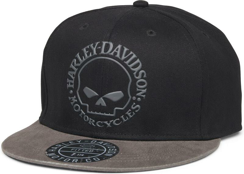 Harley-Davidson Men'S Willie G Fitted Cap- Black/Gray | 99405-22VM|ワンダーテック