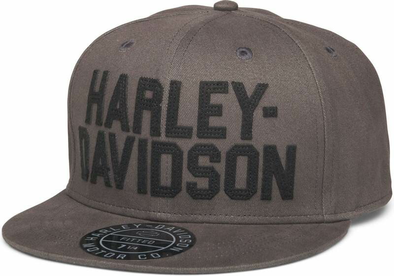 Harley-Davidson Men\'S Block Cap Blackened Pearl- Blackened Pearl | 99409-22VM