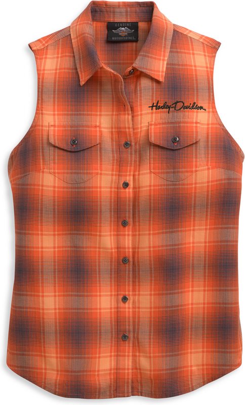 Harley-Davidson Shirt-Woven- Plaid | 96465-21VW