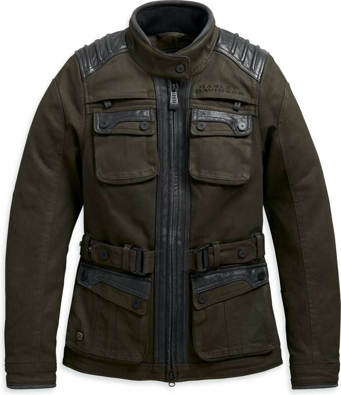 Harley-Davidson Chippewa Falls Stretch Riding Jacket- Black Olive | 98158-20EW|ワンダーテック
