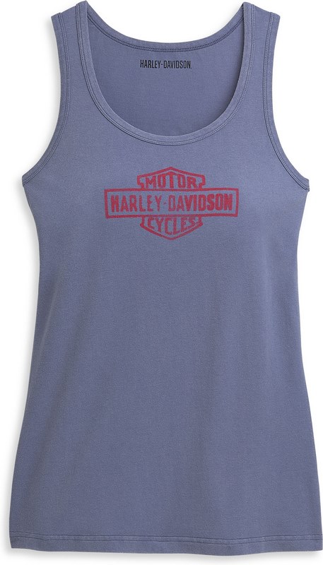 Harley-Davidson Bar & Shield Graphic Tank For Women- Coastal Fjord | 96475-21VW｜ワンダーテック