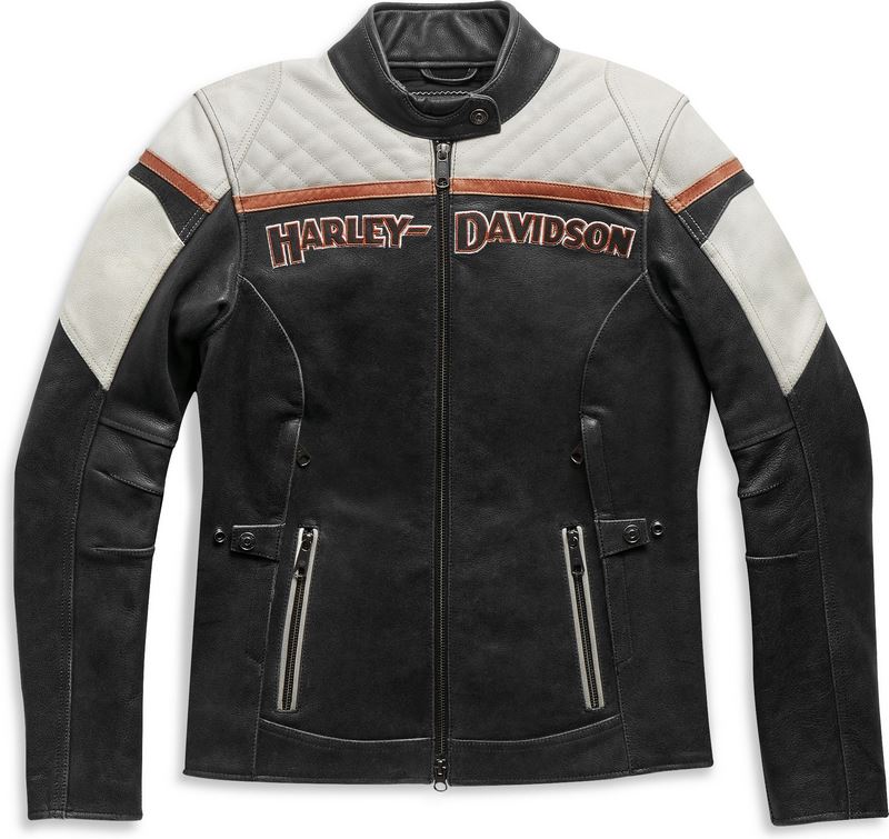 Harley-Davidson H-D? Triple Vent Miss Enthusiast Ii Leather Jacket- Colorblocked | 98008-21EW