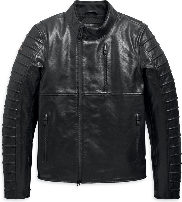 Harley-Davidson Ozello Perforated Leather Jacket- Black | 98006-20EM
