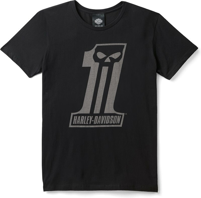 Harley-Davidson Tee-Knit-Dark Custom- Black | 96682-22MM