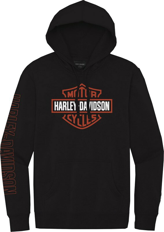 Harley-Davidson Men'S Hallmark B&S Hoodie- Black Beauty | 99039-22VM|ワンダーテック