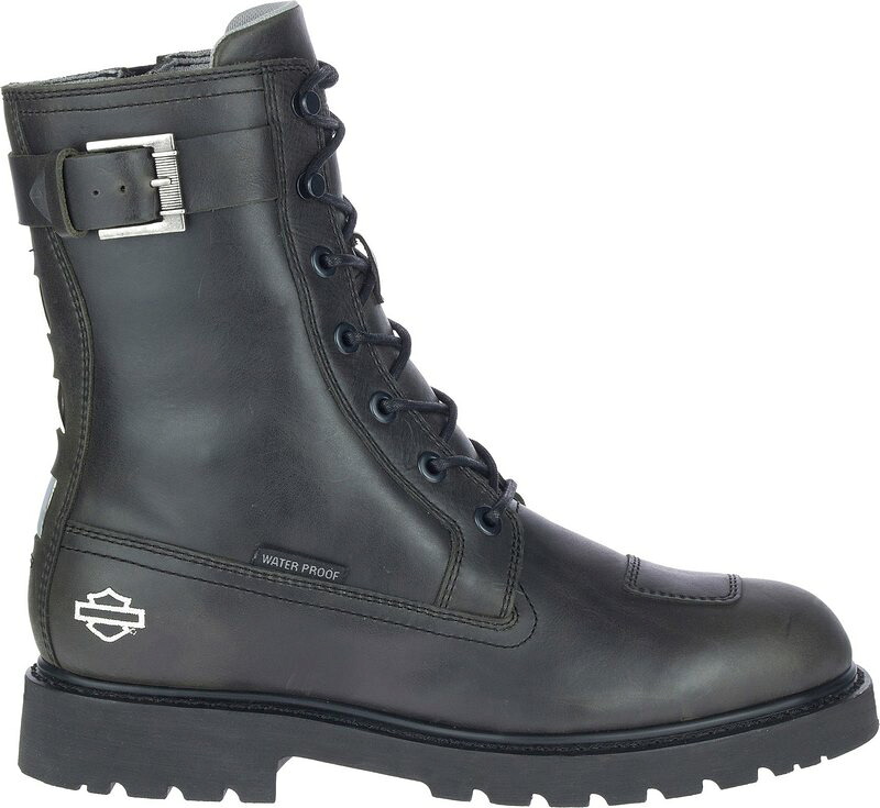 Harley-Davidson Brosner Lace Up Waterproof Riding Boots For Men- Black | 98730-21EM