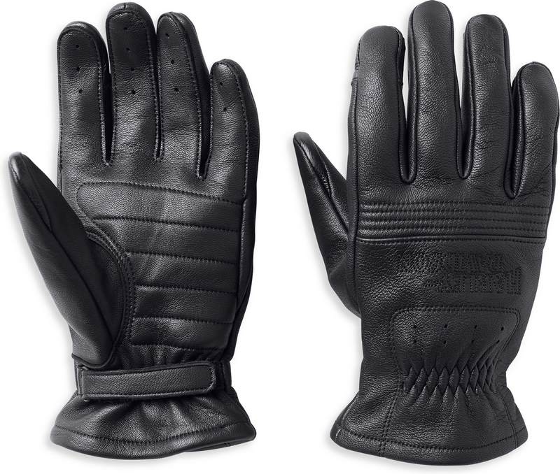 Harley-Davidson Big Sur Leather Gloves For Men- Black | 98142-22VM｜ワンダーテック